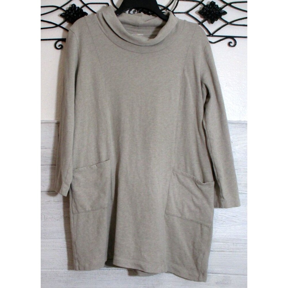 J. Jill Women's Top Size PM Long Sleeve Tan